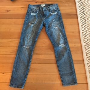Current Elliot 'The Stiletto' Distressed Jeans